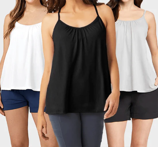 Loose-fitting Tank Top With Built-in Bra - Image 13