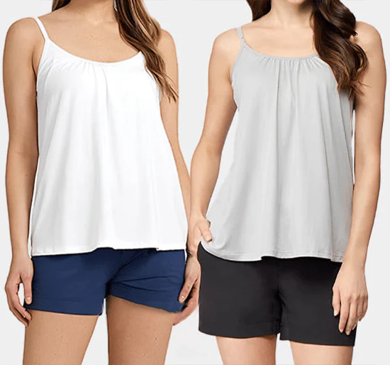 Loose-fitting Tank Top With Built-in Bra - Image 15