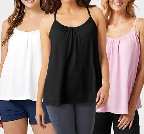 Loose-fitting Tank Top With Built-in Bra - Image 16