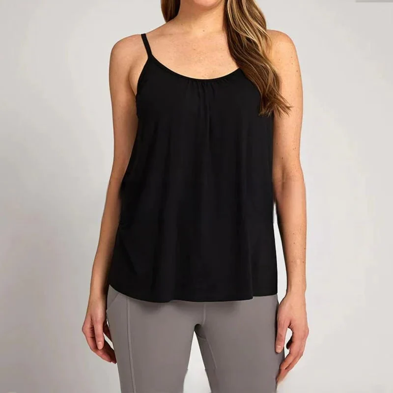 Loose-fitting Tank Top With Built-in Bra - Image 6
