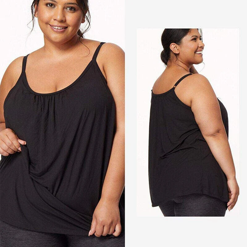 Loose-fitting Tank Top With Built-in Bra - Image 10