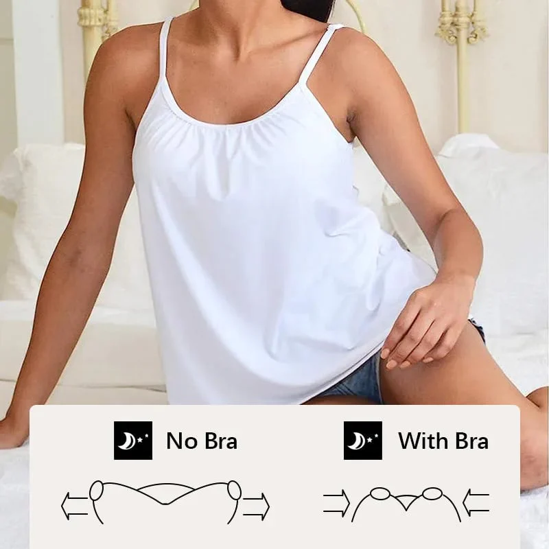 Loose-fitting Tank Top With Built-in Bra - Image 15