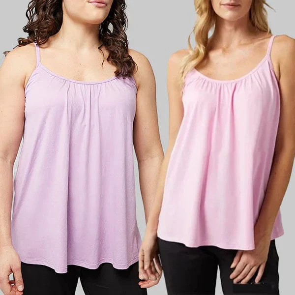Loose-fitting Tank Top With Built-in Bra - Image 28