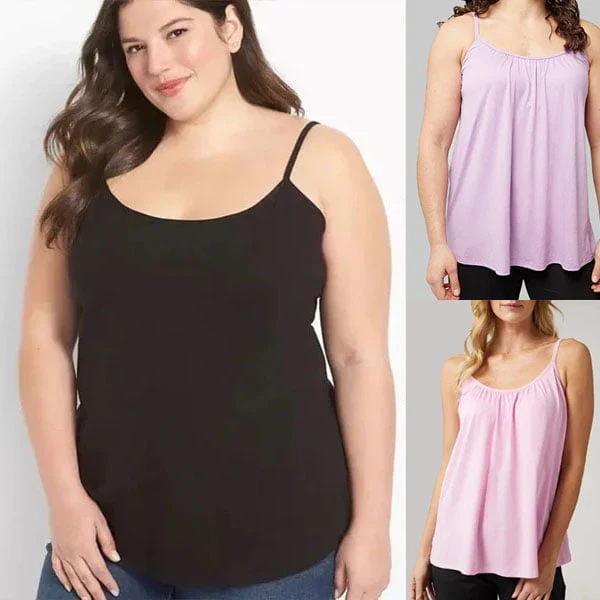 Loose-fitting Tank Top With Built-in Bra - Image 33
