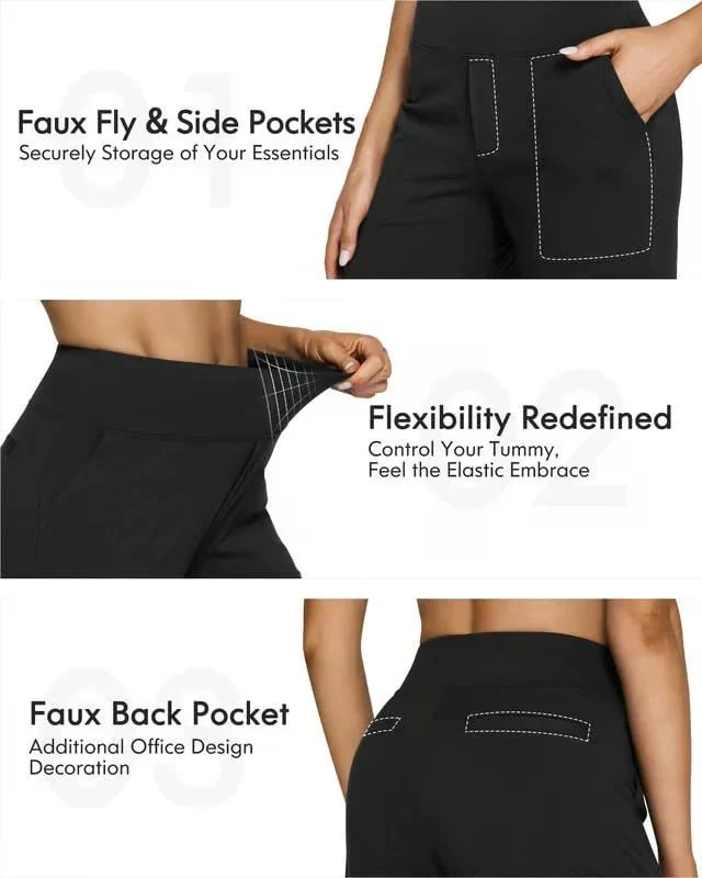 Loose High-Waist Business Casual Pants Yoga Pants - Image 7