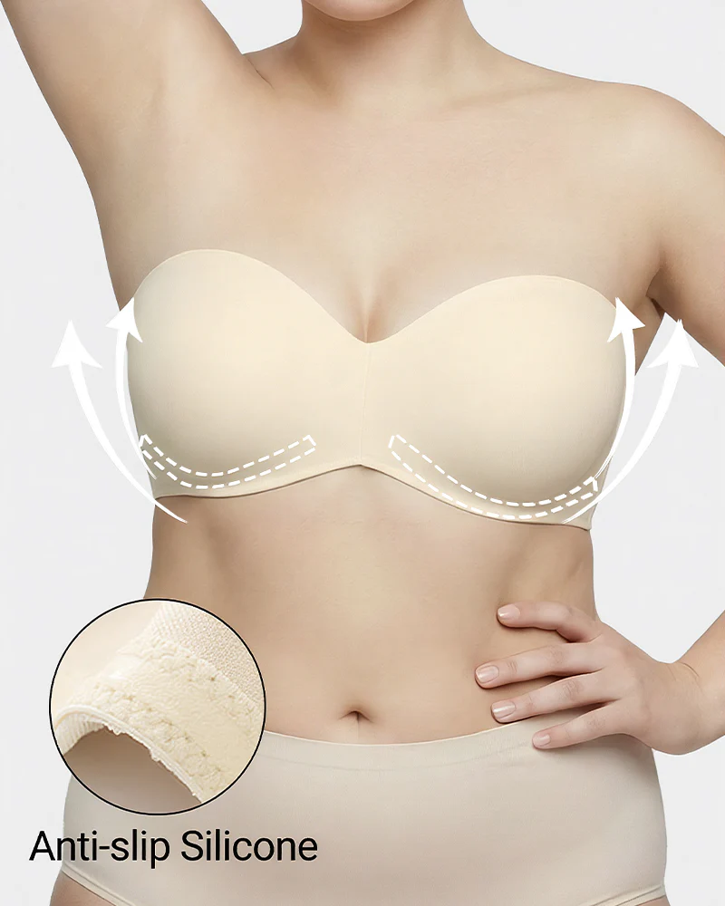 Full Support Non-Slip Convertible Bandeau Bra - Image 5