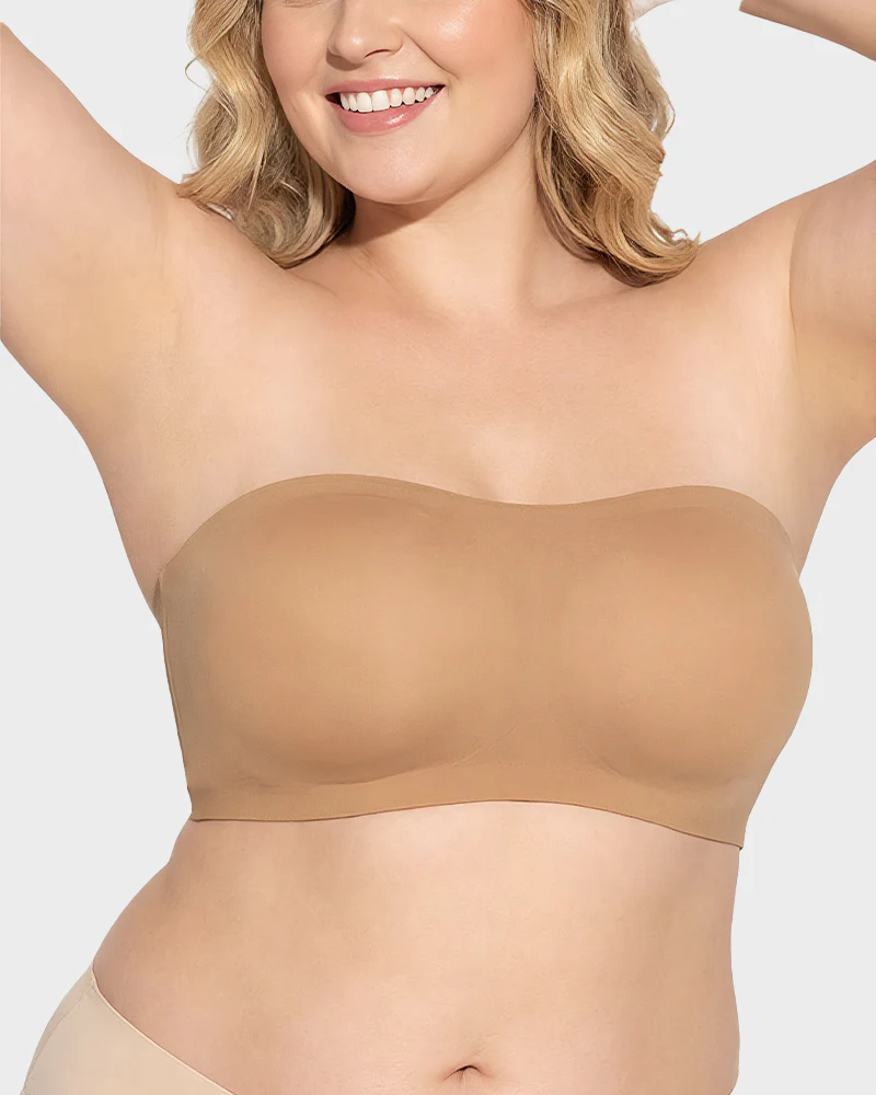 Non-Slip Crossover Side Hook Bandeau Bra - Image 3