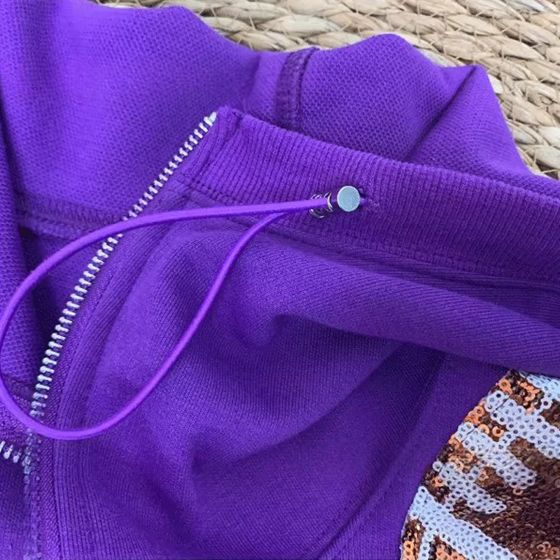 ‘Glam Kickoff’ Long Sleeve Zip Hoodie - Image 17