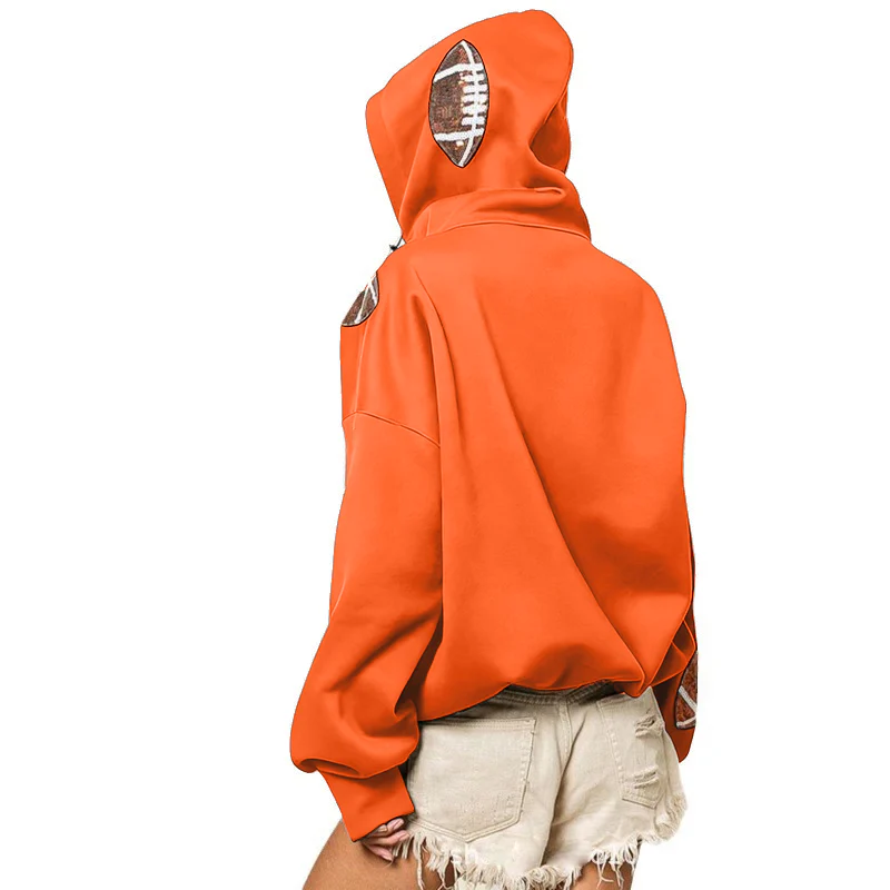 ‘Glam Kickoff’ Long Sleeve Zip Hoodie - Image 6