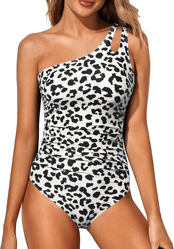 One Shoulder One Piece Swimsuit for Women - Image 16