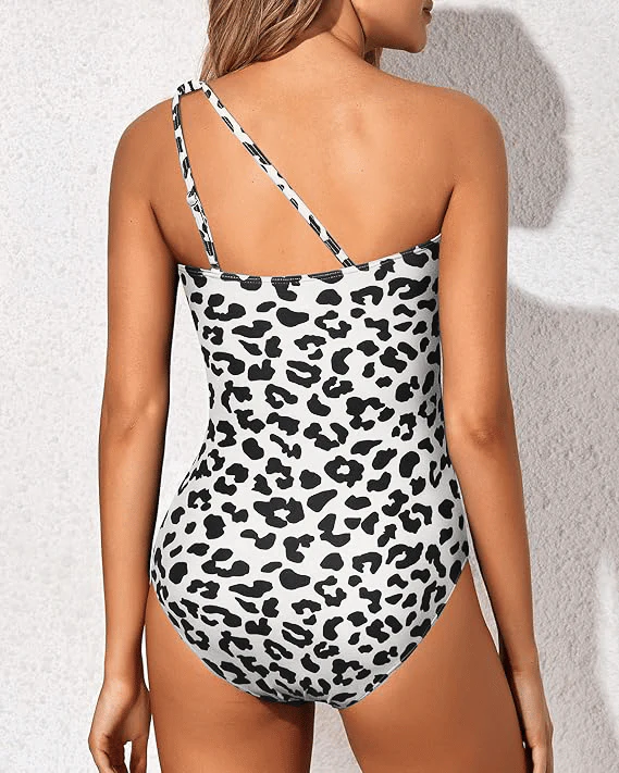 One Shoulder One Piece Swimsuit for Women - Image 2