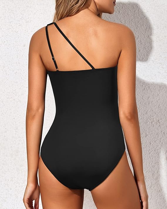 One Shoulder One Piece Swimsuit for Women - Image 7