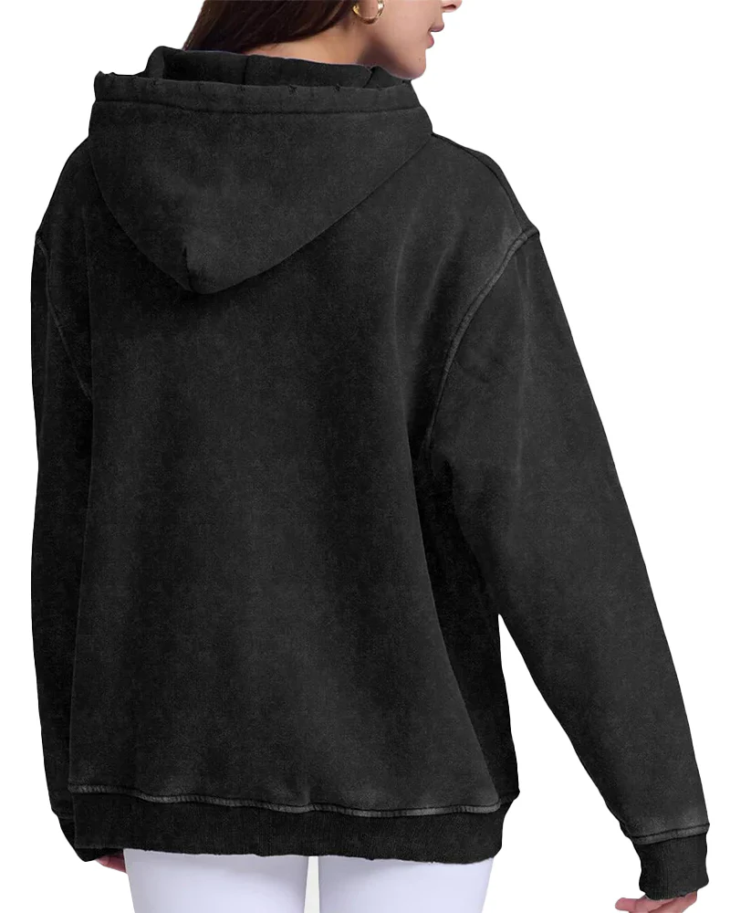 Oversized Unisex Acid Wash Hoodie Pullover - Image 11
