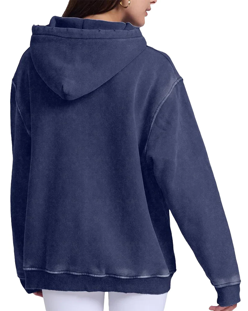 Oversized Unisex Acid Wash Hoodie Pullover - Image 14