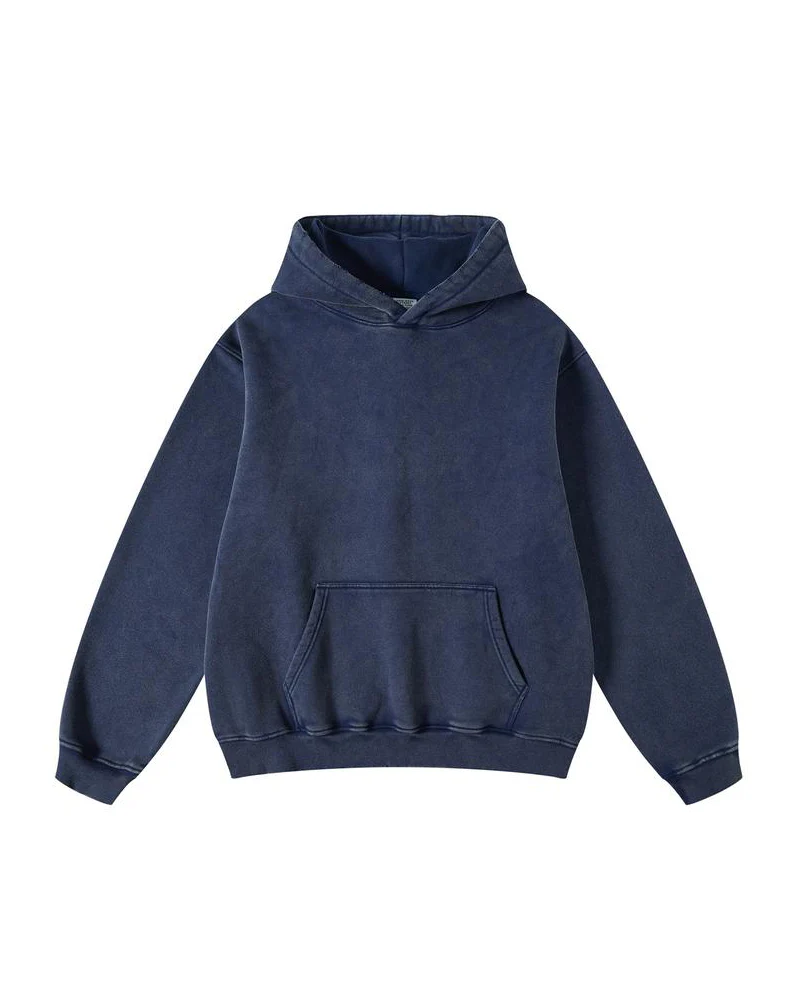 Oversized Unisex Acid Wash Hoodie Pullover - Image 15