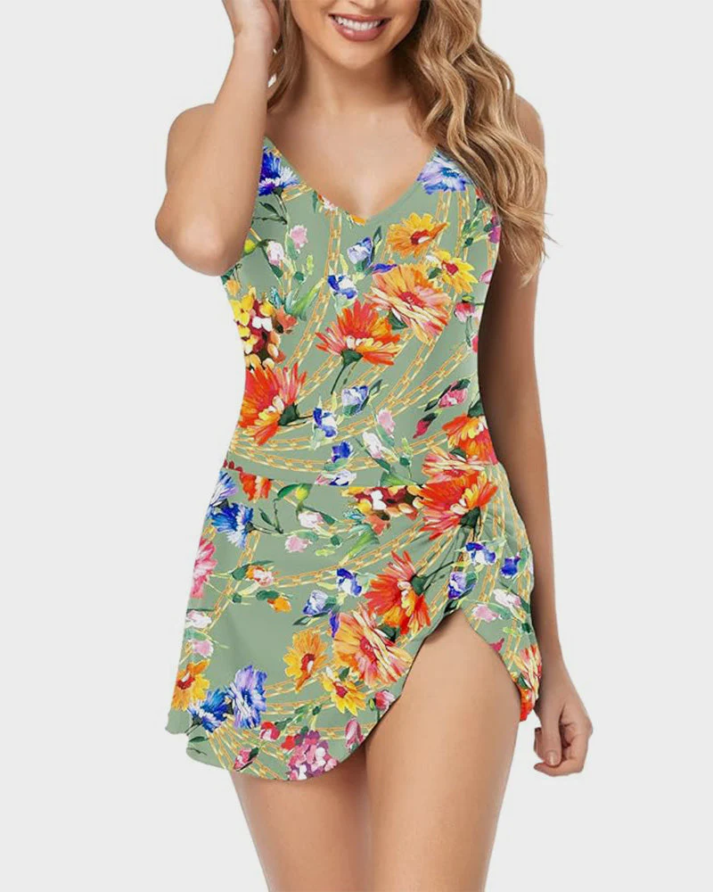 Women's Tummy Control Slim Fit Plus Size One Piece Swimsuit - Image 31