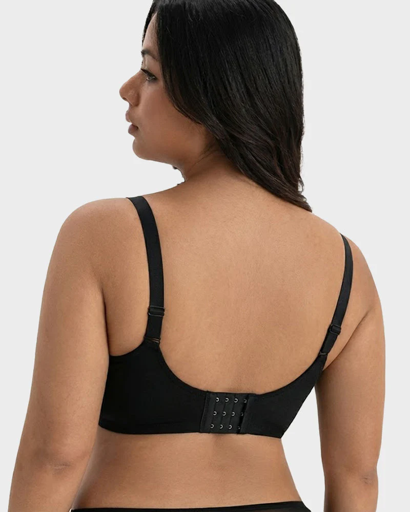 Polka Dot Lace Full-Coverage Minimizer Bra - Image 4