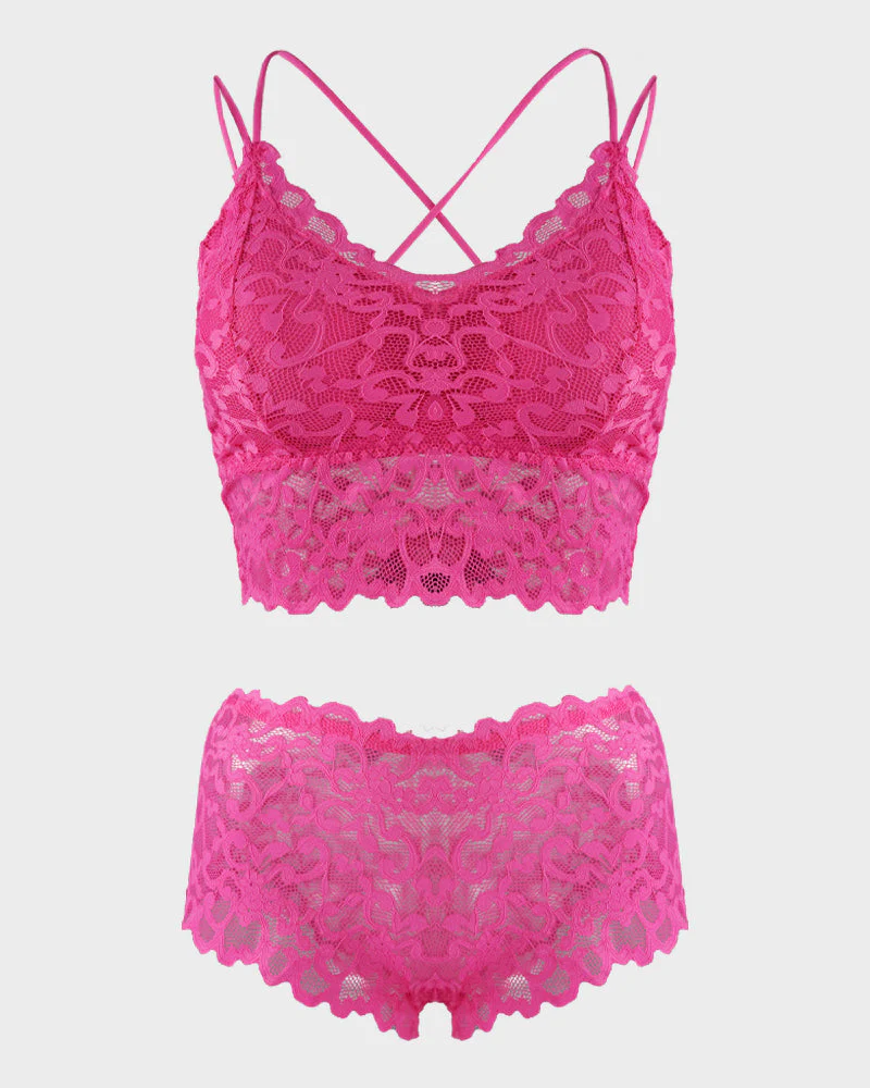 Romantic Lace Bralette & Panty Bundle - Image 10