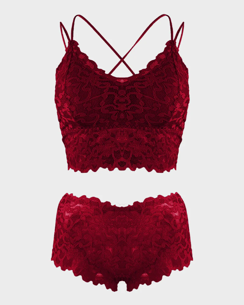 Romantic Lace Bralette & Panty Bundle - Image 12