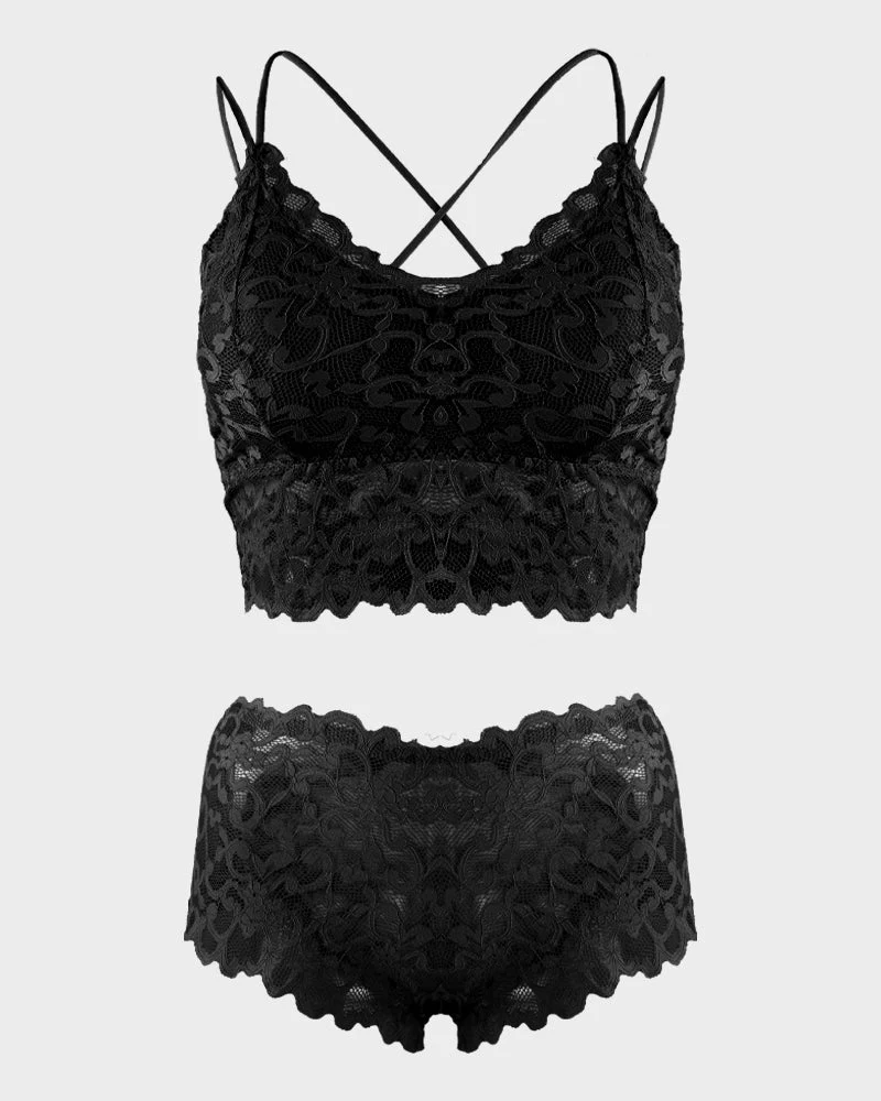 Romantic Lace Bralette & Panty Bundle - Image 9