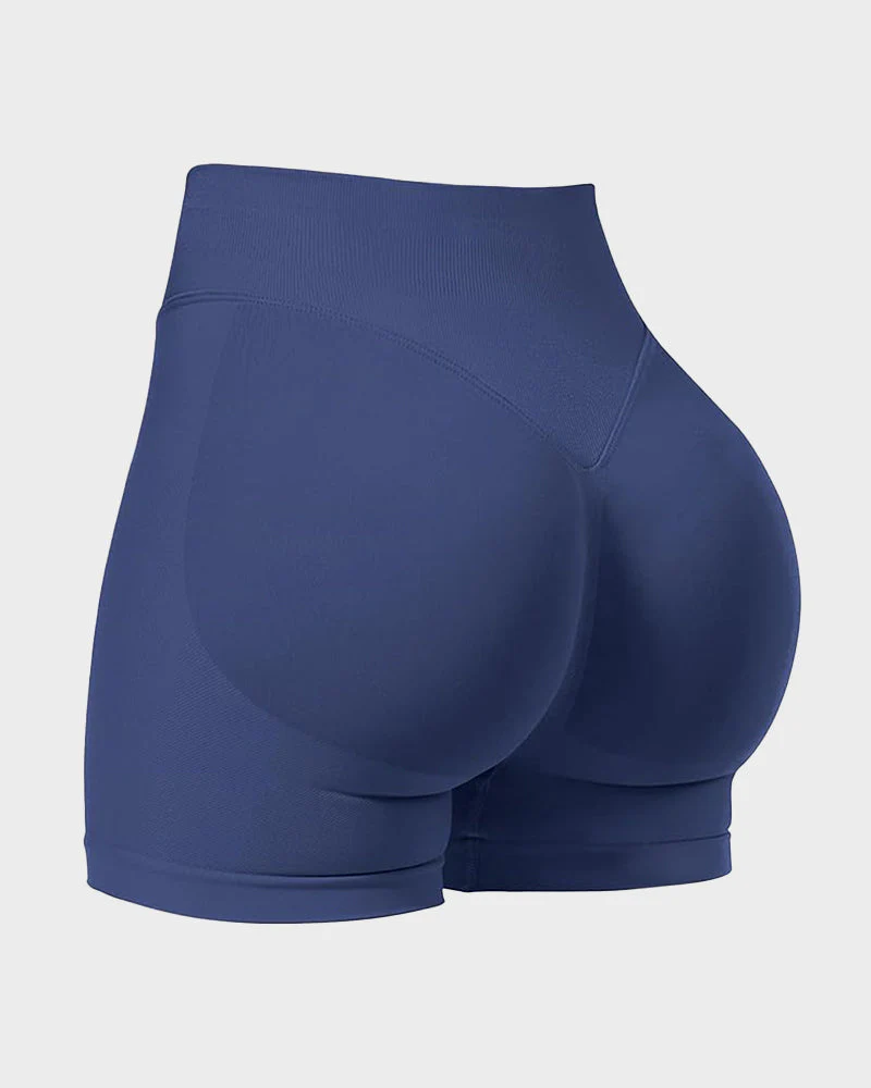 Sculpting High-Waist Seamless Shorts with Scrunch Butt Lift - Image 17