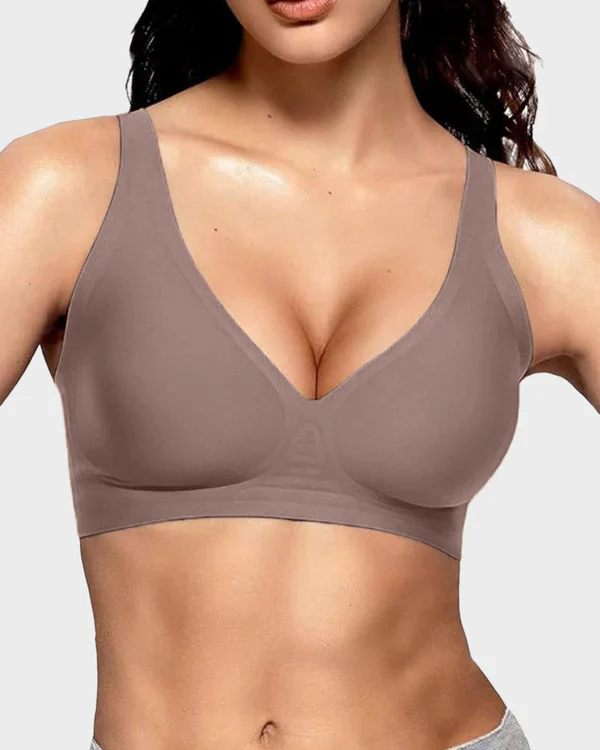 Seamless Deep V Push-Up Wireless Bra - Image 19