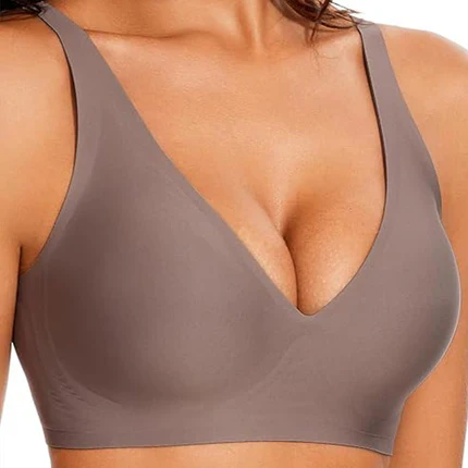 Seamless Deep V Push-Up Wireless Bra - Image 20