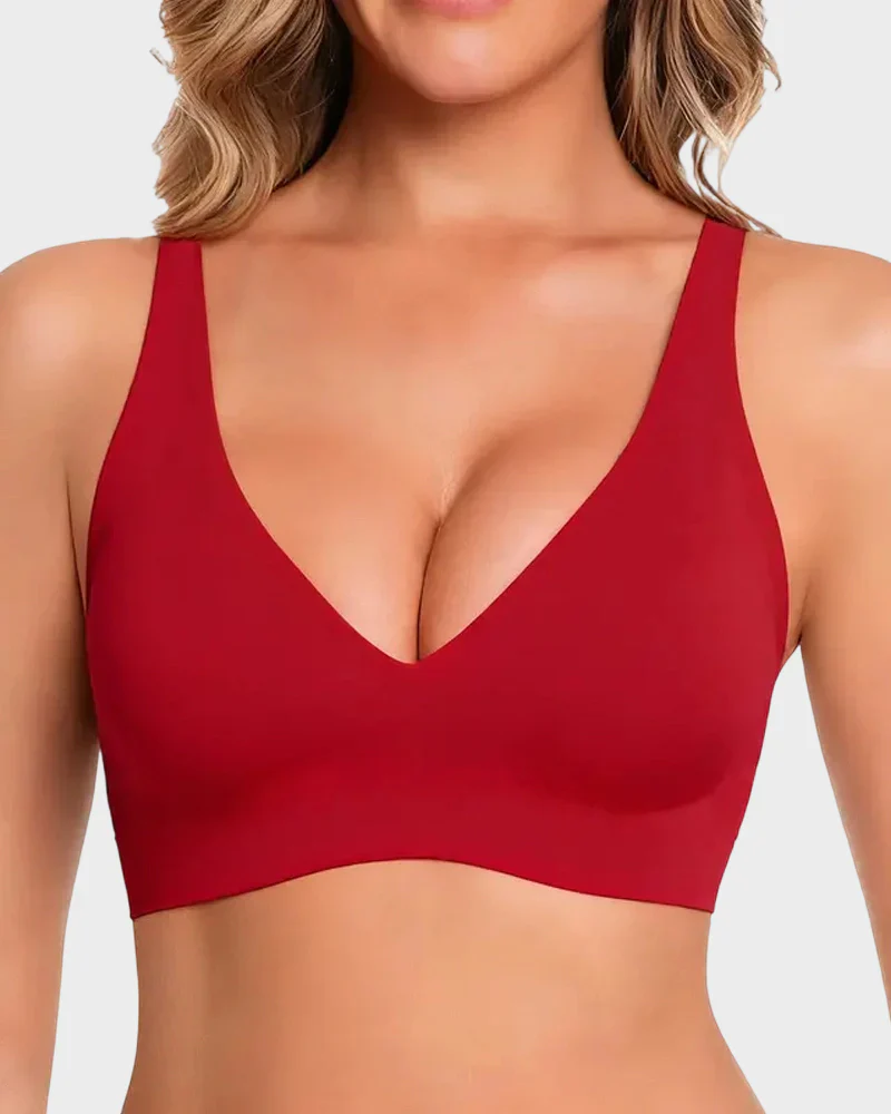 Seamless Deep V Push-Up Wireless Bra - Image 23