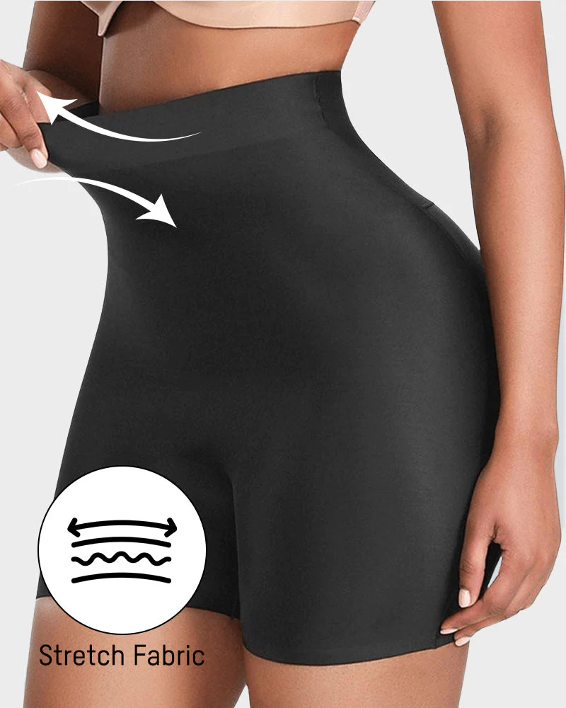 Seamless High-Waist Booty Lift Tummy Control Shapewear Shorts - Image 10