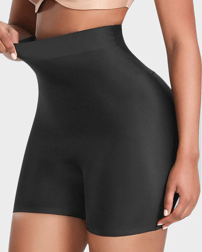 Seamless High-Waist Booty Lift Tummy Control Shapewear Shorts - Image 6