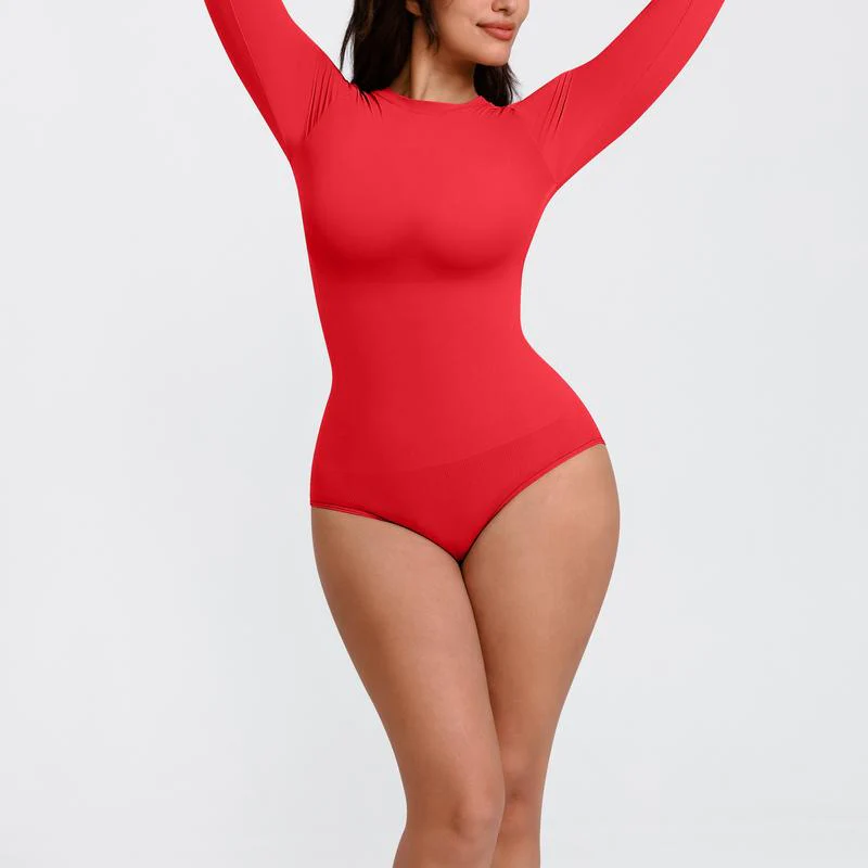 Seamless long-sleeve bodysuit for outerwear - Image 13