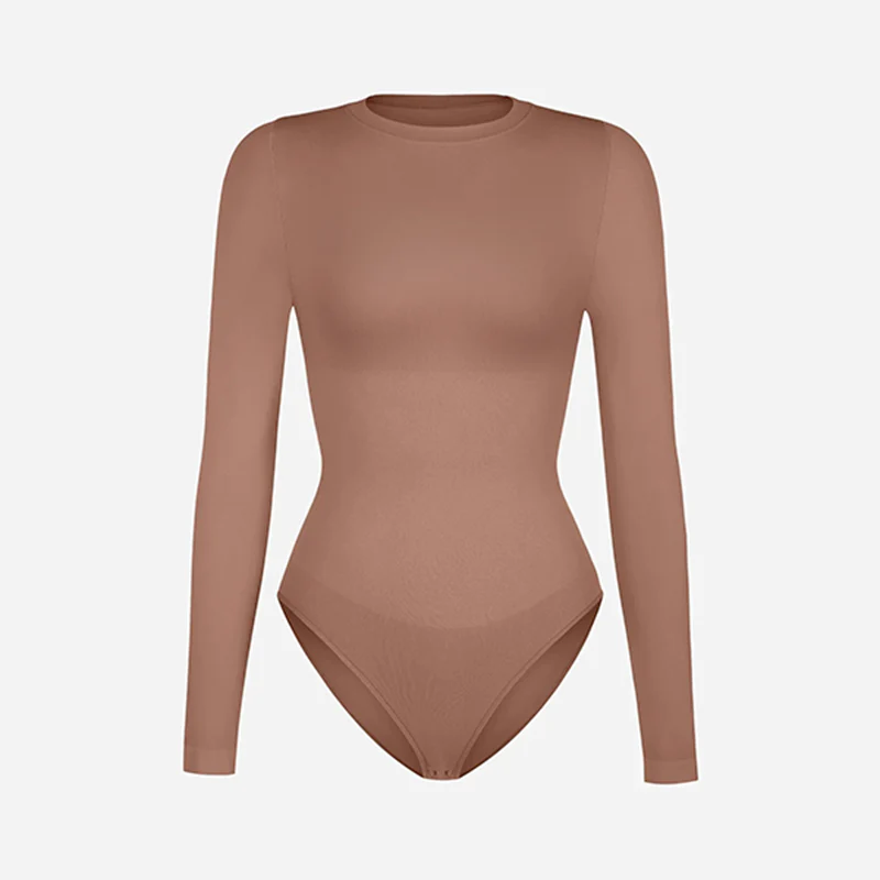 Seamless long-sleeve bodysuit for outerwear - Image 17
