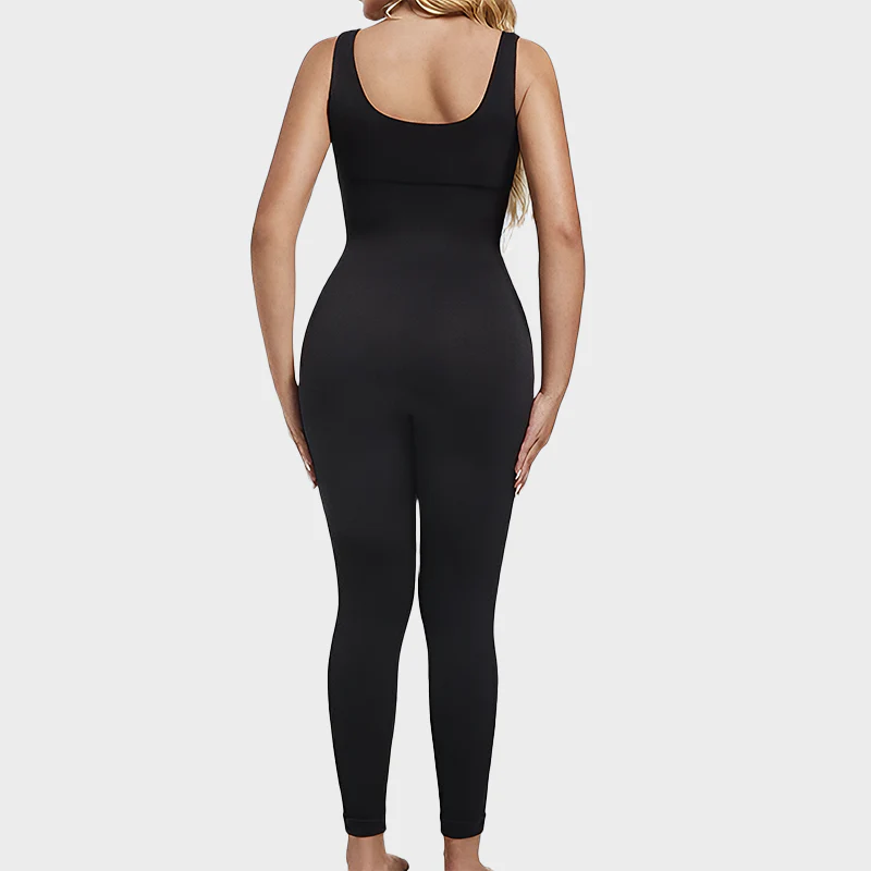 Seamless Square Neck Sport Jumpsuit - Image 4