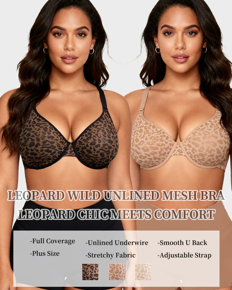 Sexy Sheer Zebra Mesh Underwire Bra - Image 6