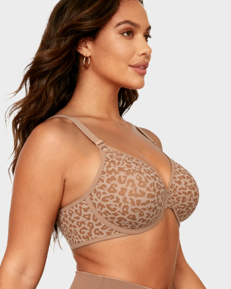 Sexy Sheer Zebra Mesh Underwire Bra - Image 8
