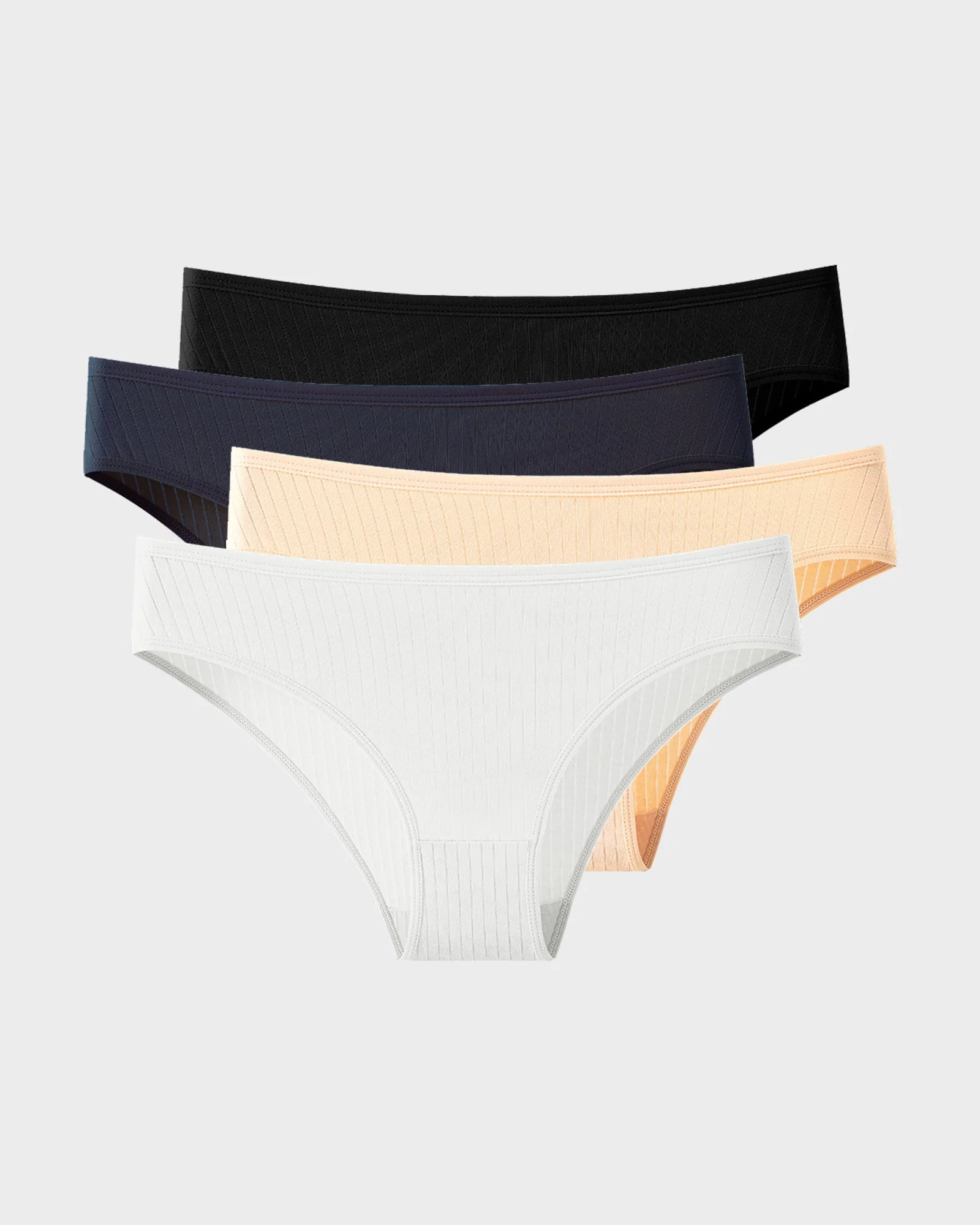 Everyday Comfort Low-Waist Cotton Briefs (4 Pack) - Image 16