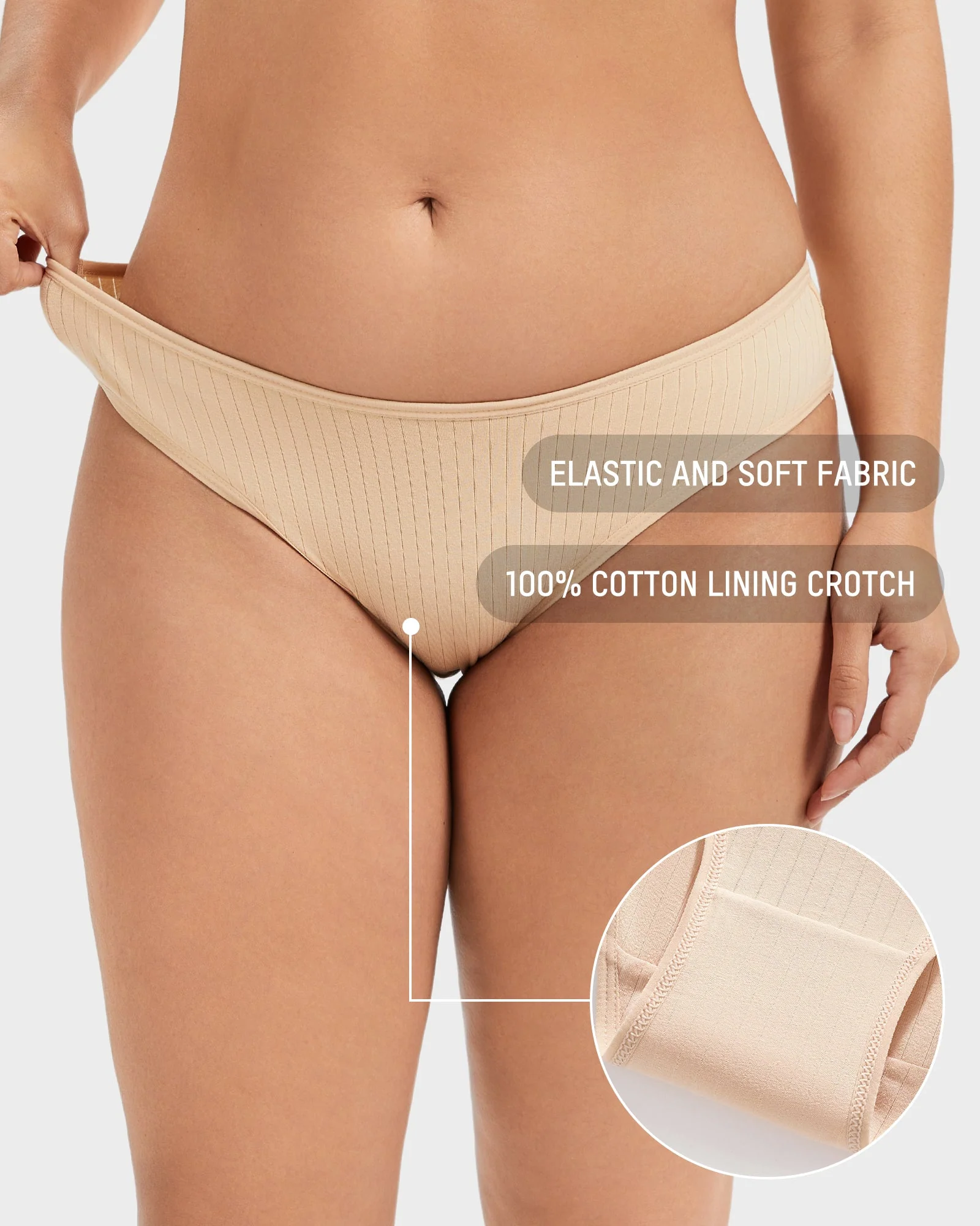 Everyday Comfort Low-Waist Cotton Briefs (4 Pack) - Image 5