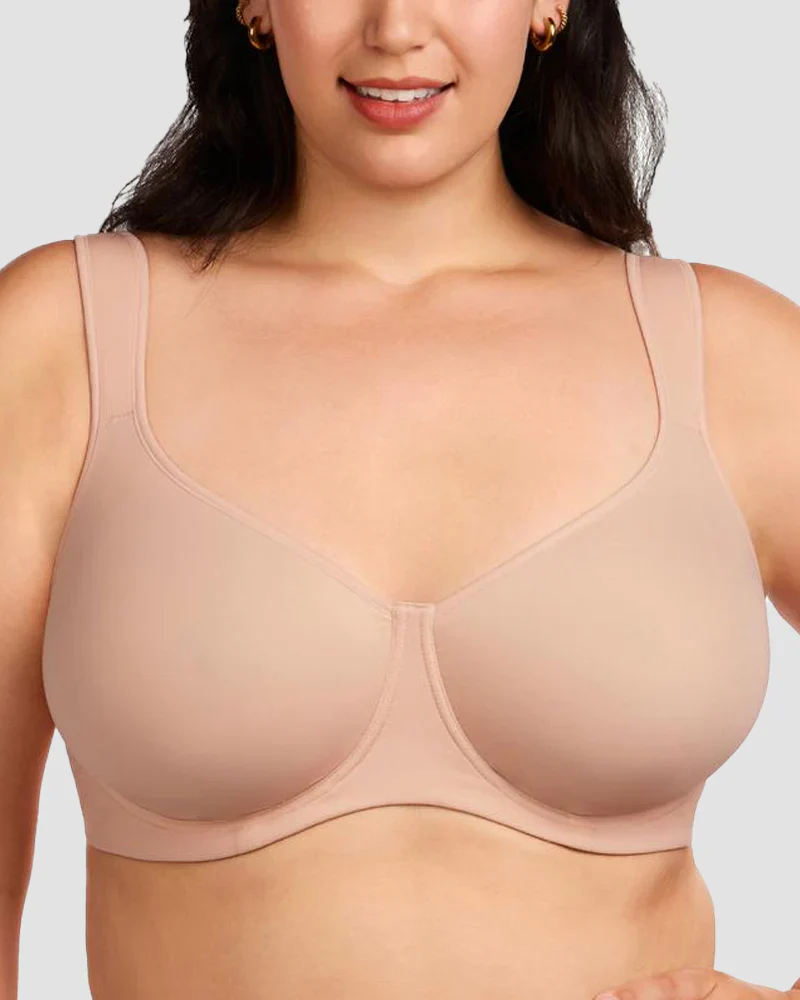 Soft Plus Size Full Coverage Unlined Minimizer Bra - Image 3