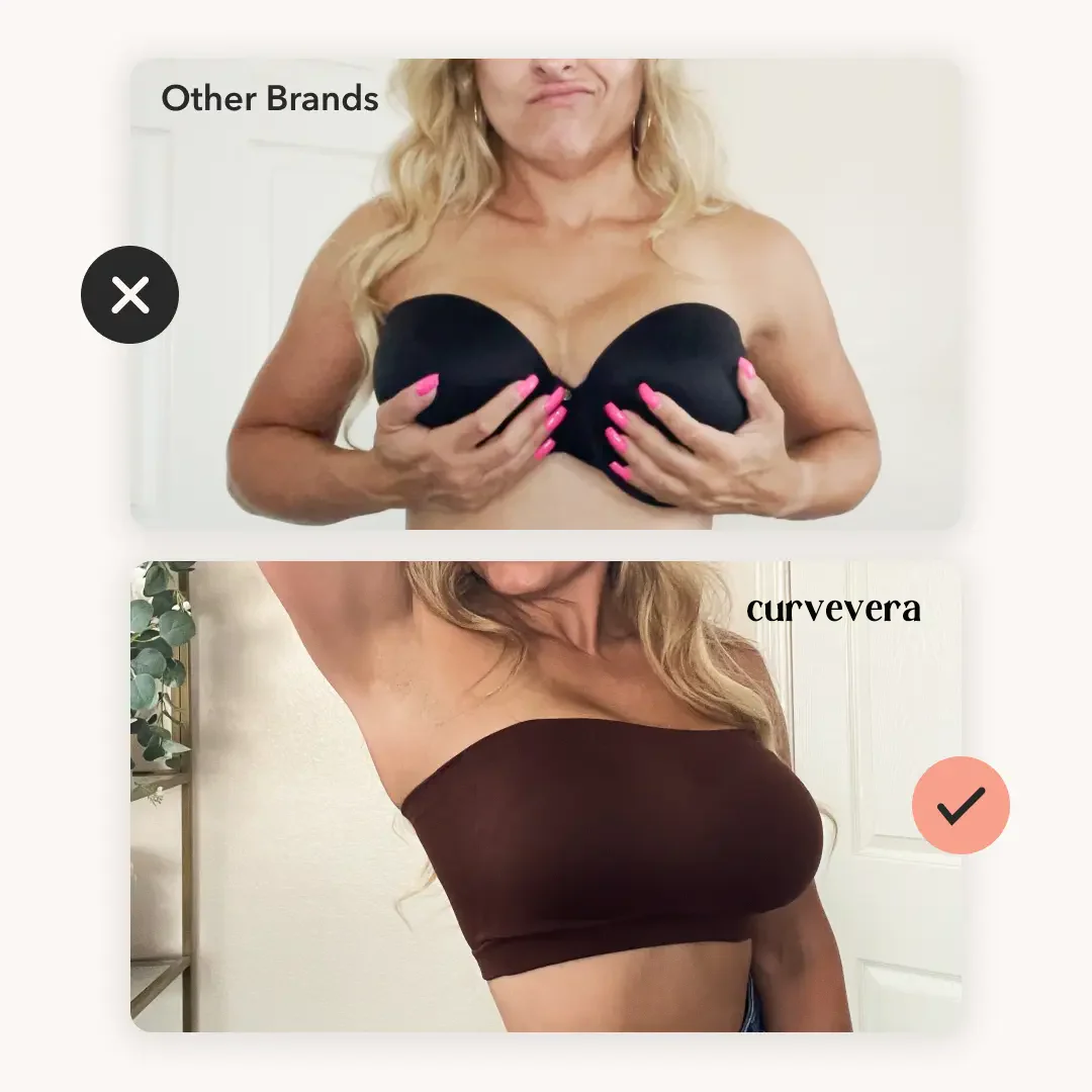 Strapless Convertible Bra Wireless Comfort Removable Straps - Image 3