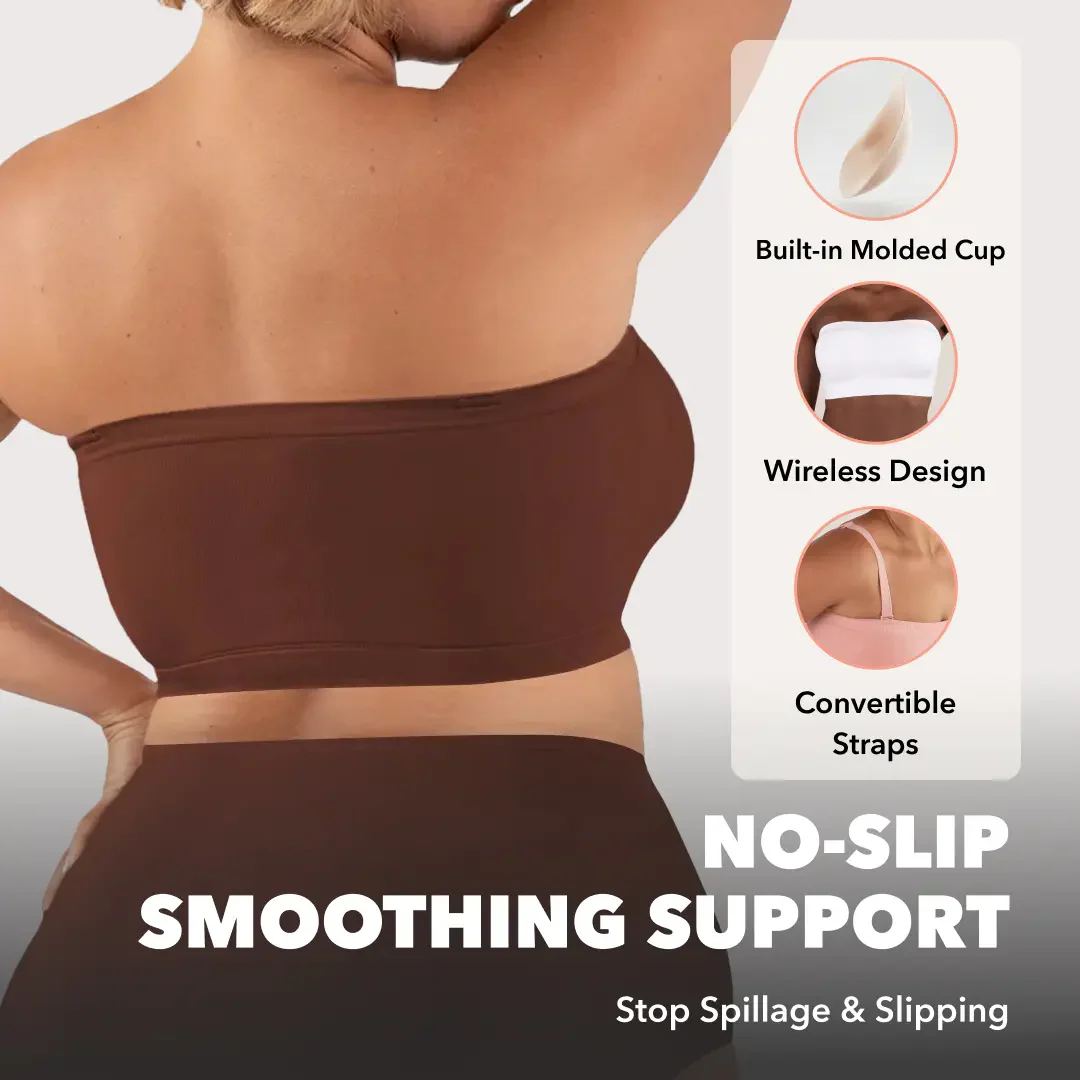 Strapless Convertible Bra Wireless Comfort Removable Straps - Image 6