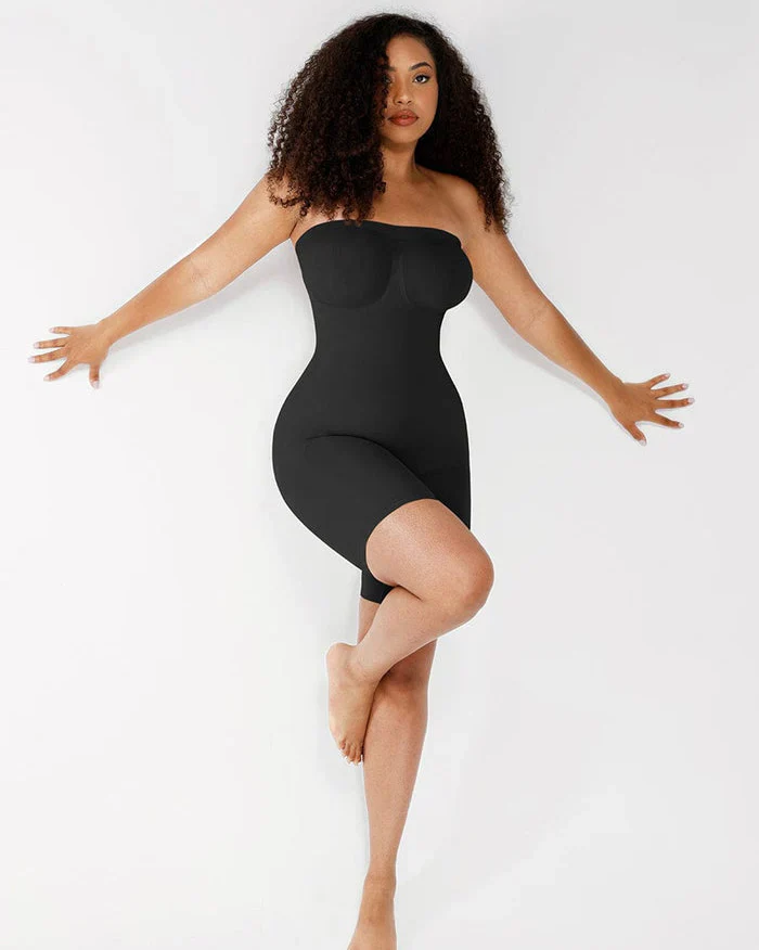 Strapless Slip Shapewear Bodysuit - Image 3