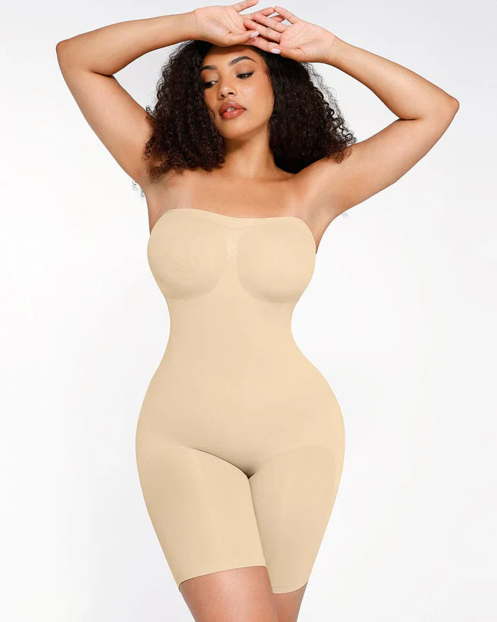 Strapless Slip Shapewear Bodysuit - Image 6