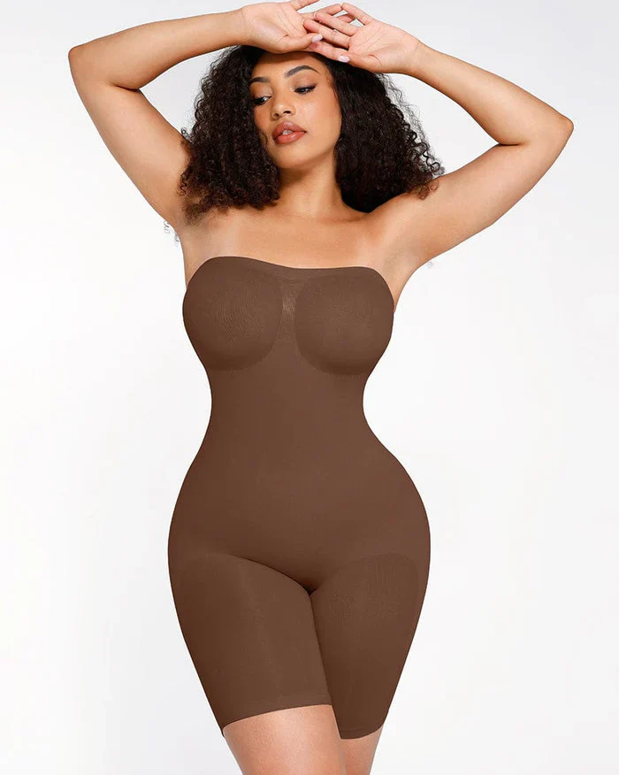 Strapless Slip Shapewear Bodysuit - Image 8