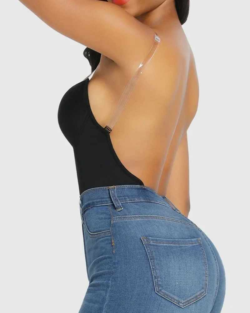 Strapless U Plunge Thong Bodysuit - Image 5