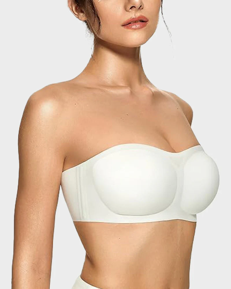 Strapless Wireless Padded Bandeau Bra - Image 9