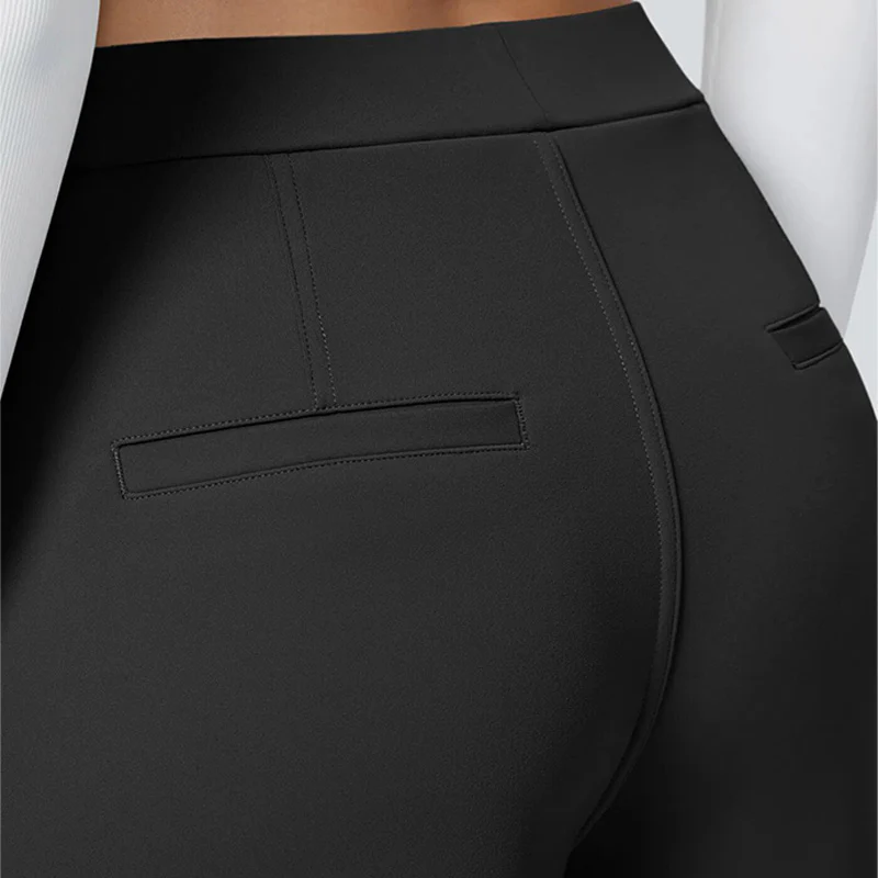 High-Waist Straight-Leg Work Pants Set - Image 10