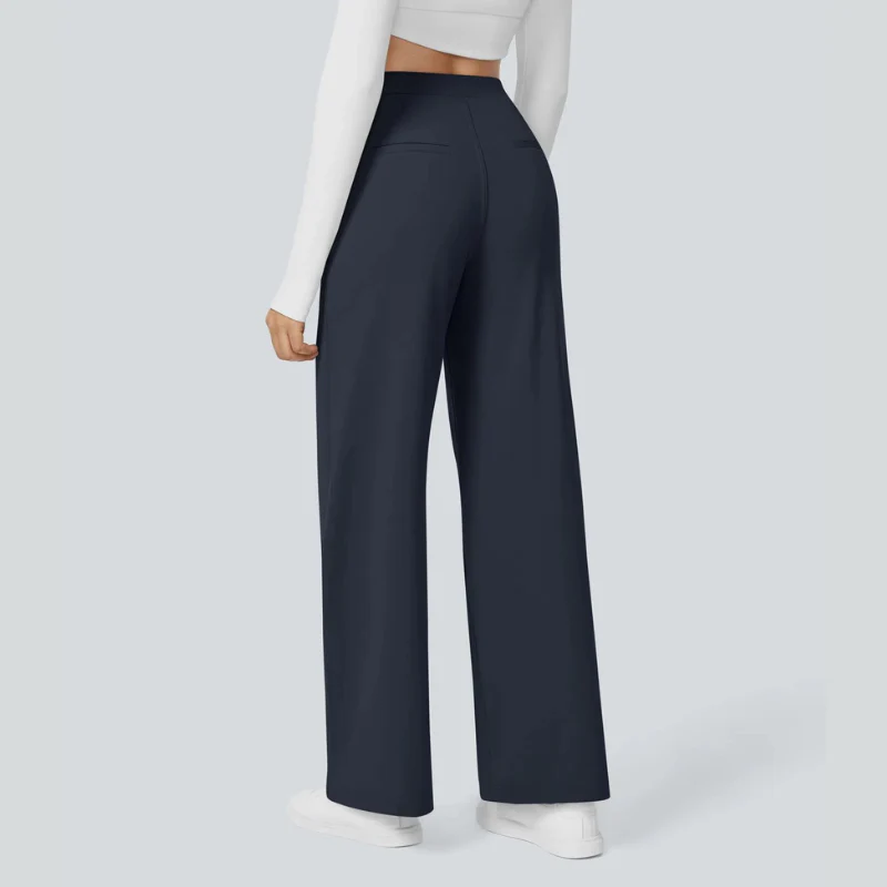 High-Waist Straight-Leg Work Pants Set - Image 13