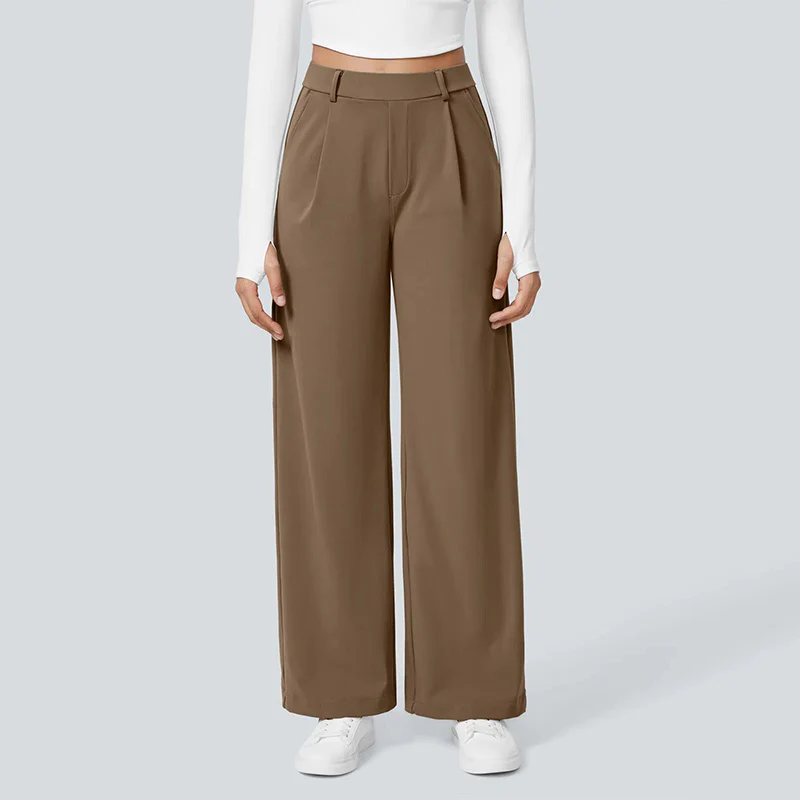 High-Waist Straight-Leg Work Pants Set - Image 18