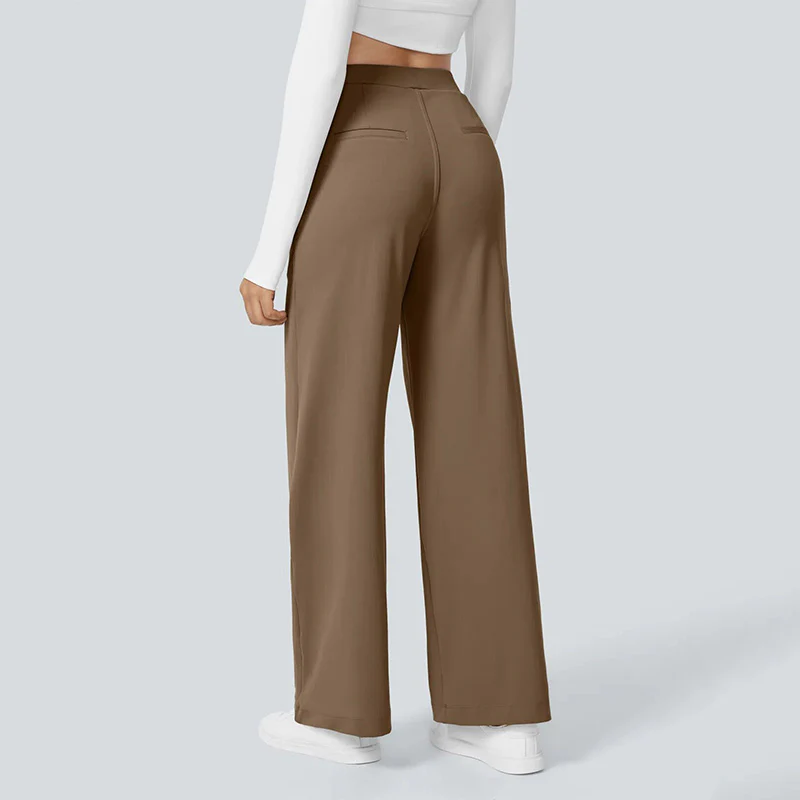 High-Waist Straight-Leg Work Pants Set - Image 20