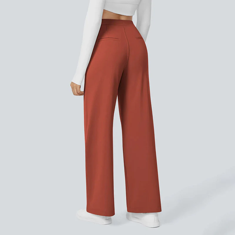 High-Waist Straight-Leg Work Pants Set - Image 24